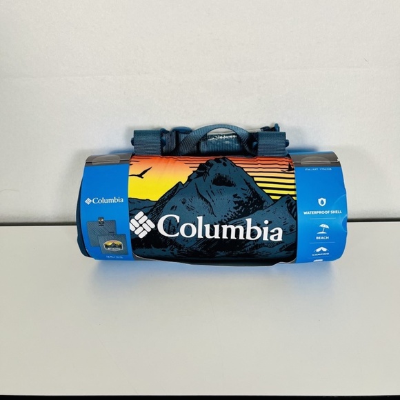 NEW Columbia Outdoor Blanket 72" x 72" Packable Waterproof Shell Multicolor - Picture 4 of 6
